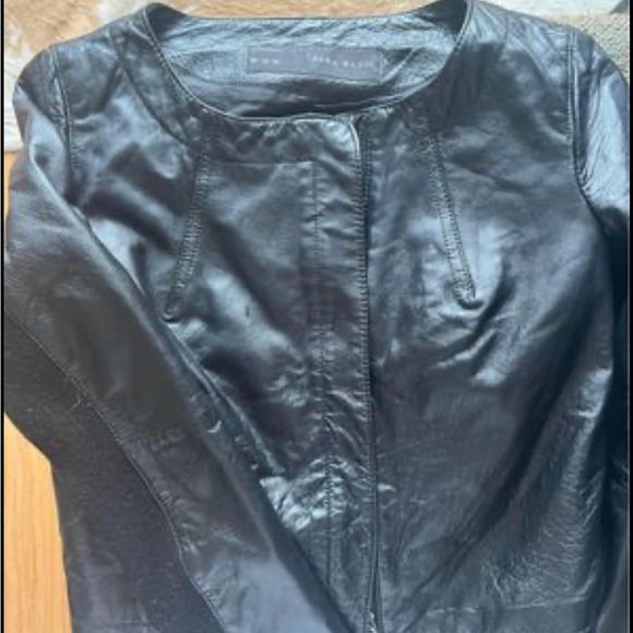 Zara leather coat - Picture 1 of 4